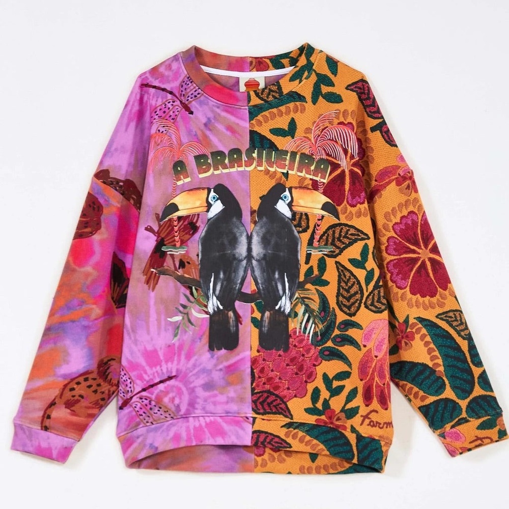 Farm Rio Brasiliera Sweatshirt NWT